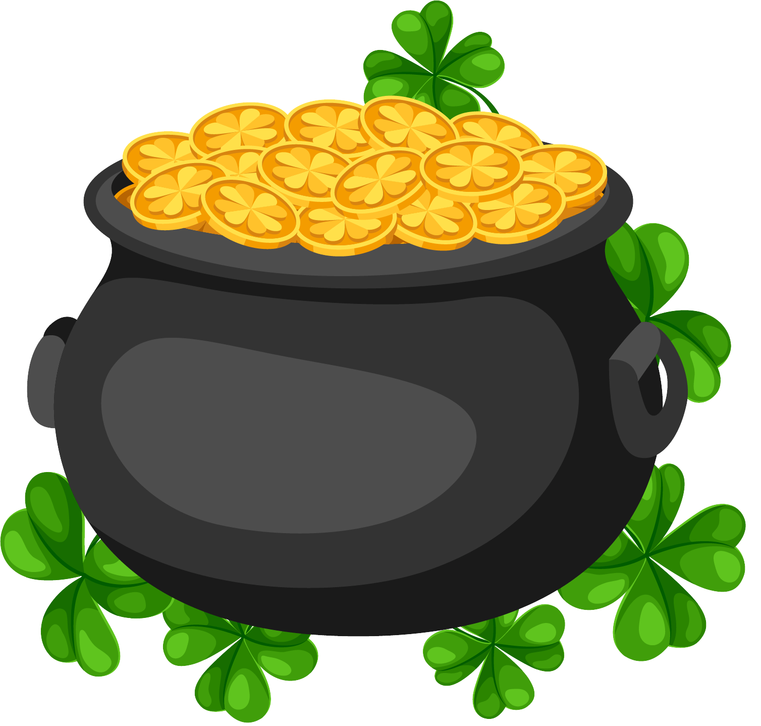 The pot of gold icon denotes an Irish Pub Signature Dish